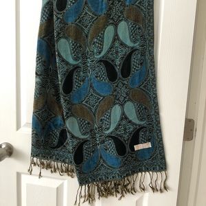 Pashmina blue scarf